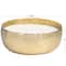 90oz English Garden Scented White 4 Wick Candle in Hammered Gold Bowl